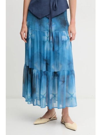 φούστα sandro ferrone χρώμα μπλε, s32xbemuzio 100%