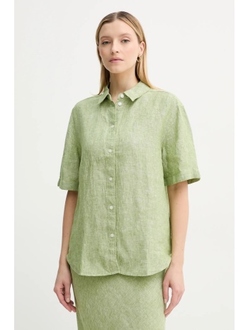 πουκάμισο από λινό samsoe samsoe salarikar f25100188 100%