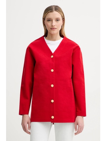 ζακέτα από μίγμα μαλλιού bally χρώμα κόκκινο, wkn0b2 52%