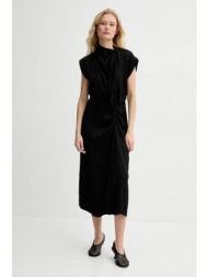 φόρεμα sessun χρώμα: μαύρο, 25205021 56% oξικό άλας, 44% βισκόζη