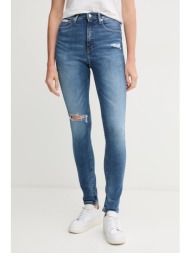 τζιν παντελόνι calvin klein jeans χρώμα: μπλε, j20j225115 94% βαμβάκι, 4% ελαστομυλίστερ, 2% ελαστάν