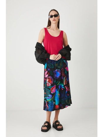 φούστα medicine χρώμα μαύρο 100% βισκόζη πλύση σε μέγιστο