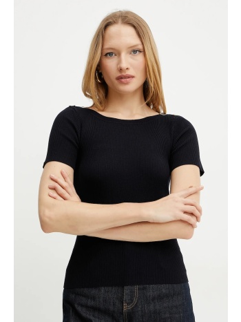 πουλόβερ morgan mpio χρώμα ναυτικό μπλε, mpio 78% βισκόζη