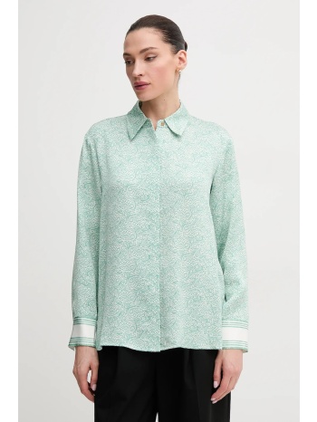 πουκάμισο tommy hilfiger χρώμα πράσινο, ww0ww45129 100%