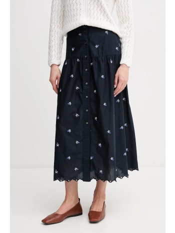 βαμβακερή φούστα pepe jeans even χρώμα ναυτικό μπλε