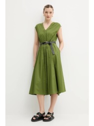 φόρεμα michael michael kors χρώμα: πράσινο, ms5830kf4c 96% βαμβάκι, 4% ελαστάν