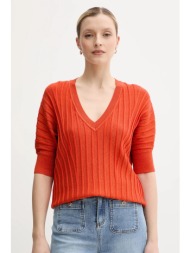 μπλουζάκι morgan minspi χρώμα: πορτοκαλί, minspi κύριο υλικό: 55% lenzing ecovero βισκόζη, 26% πολυα