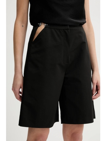 σορτς heliot emil χρώμα μαύρο, ss25_w_10_200_blk01 100%