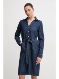 φόρεμα τζιν mos mosh χρώμα: ναυτικό μπλε, 168460 55% βαμβάκι, 45% lyocell