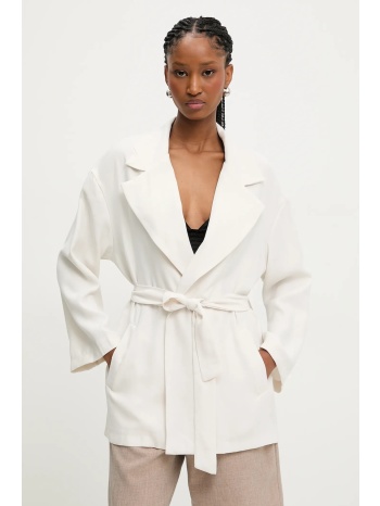 σακάκι answear lab χρώμα μπεζ 90% βισκόζη, 10% πολυεστέρας