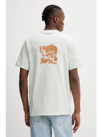 βαμβακερό μπλουζάκι les deux ανδρικό, χρώμα πράσινο