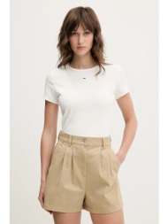 μπλουζάκι tommy jeans 2-pack χρώμα: ναυτικό μπλε, dw0dw21430 95% βαμβάκι, 5% ελαστάν