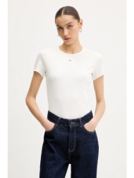 μπλουζάκι tommy jeans 2-pack χρώμα: μαύρο, dw0dw21430 95% βαμβάκι, 5% ελαστάν