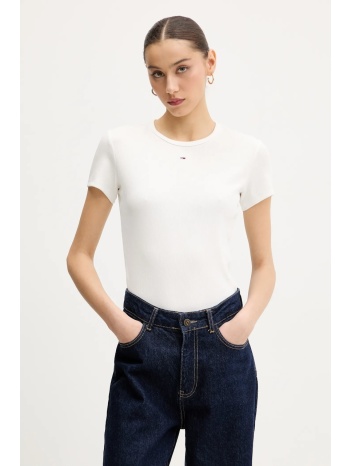 μπλουζάκι tommy jeans 2-pack χρώμα μαύρο, dw0dw21430 95%