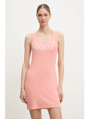 φόρεμα guess sunflower χρώμα πορτοκαλί, v5gk06 k8rt2 94%
