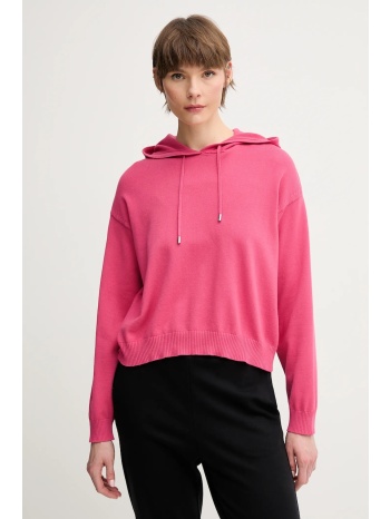 βαμβακερό πουλόβερ united colors of benetton χρώμα ροζ