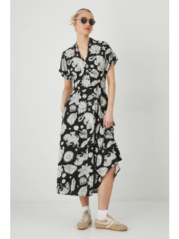 φόρεμα medicine χρώμα μαύρο 100% βισκόζη πλύση σε μέγιστο