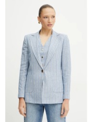 blazer με μείγμα λινών ...