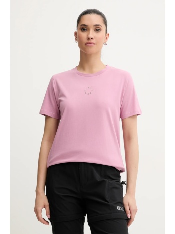 βαμβακερό μπλουζάκι picture virel χρώμα ροζ, wts0575 100%