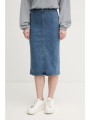τζιν φούστα united colors of benetton χρώμα: μπλε, 4orhd004o 98% βαμβάκι, 2% ελαστάν