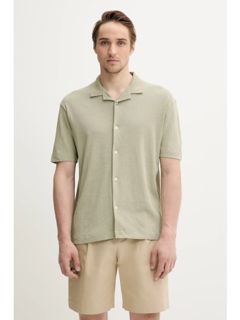πουκάμισο με μείγμα από λινό marc o`polo ανδρικό, χρώμα
