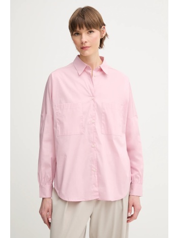 πουκάμισο united colors of benetton χρώμα ροζ, 54kxdq0b2