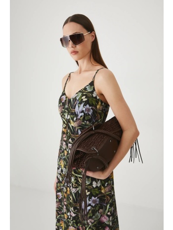 λινό φόρεμα medicine χρώμα μαύρο 55% λινό, 45% βισκόζη