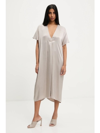 φόρεμα answear lab χρώμα ασημί 52% βισκόζη, 48% πολυεστέρας