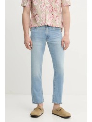 τζιν παντελόνι levi`s 511® slim χρώμα: μπλε, 04511 81% βαμβάκι, 18% λινό, 1% ελαστάν