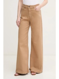 τζιν παντελόνι united colors of benetton χρώμα: πράσινο, 4wddde029 92% βαμβάκι, 7% ελαστομυλίστερ, 1