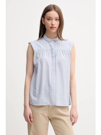 πουκάμισο pepe jeans derby χρώμα μπλε, pl304996 75%