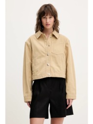 βαμβακερό μπουφάν hugo χρώμα: πράσινο, 50536618 100% βαμβάκι