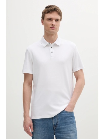 βαμβακερό μπλουζάκι πόλο calvin klein ανδρικό, χρώμα
