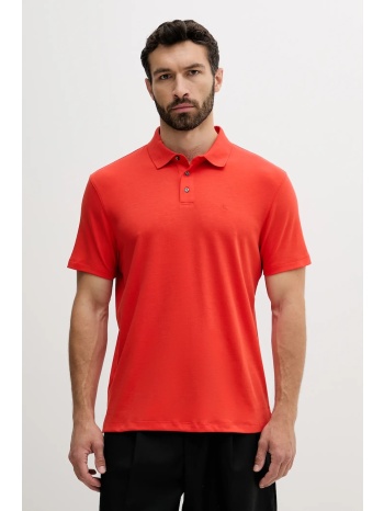 βαμβακερό μπλουζάκι πόλο calvin klein ανδρικό, χρώμα