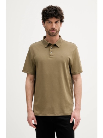 βαμβακερό μπλουζάκι πόλο calvin klein ανδρικό, χρώμα