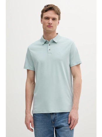 βαμβακερό μπλουζάκι πόλο calvin klein ανδρικό, χρώμα