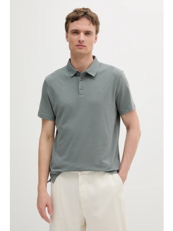 βαμβακερό μπλουζάκι πόλο calvin klein ανδρικό, χρώμα