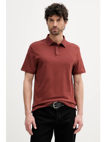 βαμβακερό μπλουζάκι πόλο calvin klein ανδρικό, χρώμα