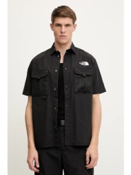 πουκάμισο the north face tnf x nse χρώμα: μαύρο, nf0a8bk1jk31 100% νάιλον