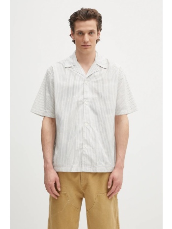 βαμβακερό πουκάμισο norse projects mads poplin stripe ss