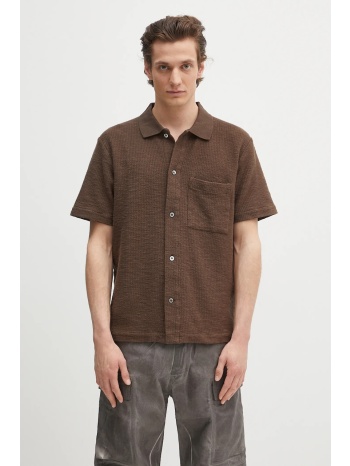 βαμβακερό πουκάμισο norse projects gustav crochet jersey