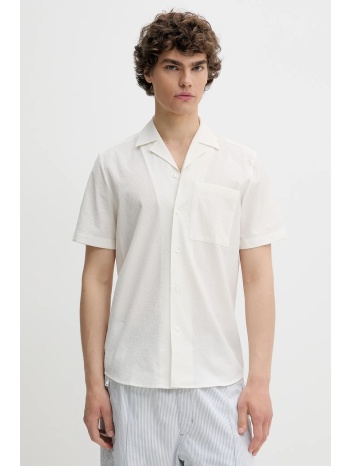 πουκάμισο hugo χρώμα μπεζ, 50539690 100% πολυεστέρας