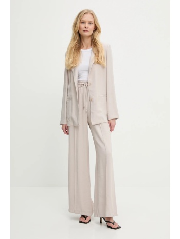 σακάκι και παντελόνι answear lab χρώμα μπεζ 90% ρεγιόν