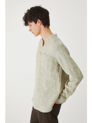 πουκάμισο από λινό medicine ανδρικά, χρώμα: πράσινο 100% λινό

 πλύση σε μέγιστο 30°c. ήπιο πρόγραμμ