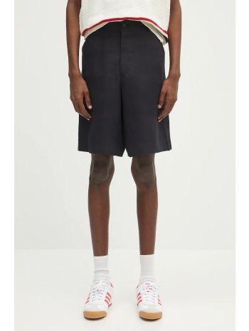 σορτς από λινό paul smith ανδρικό, χρώμα ναυτικό μπλε