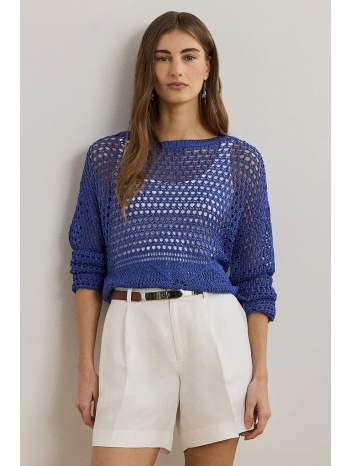 λινό πουλόβερ lauren ralph lauren χρώμα μπλε, 200971146