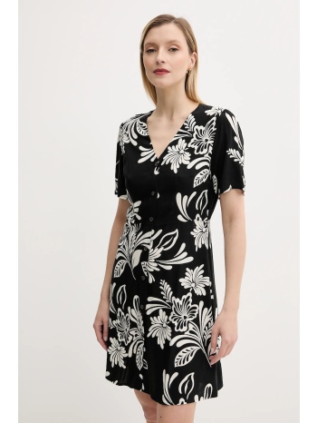 λινό φόρεμα answear lab χρώμα μαύρο 50% βαμβάκι, 50% λινό