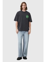 βαμβακερό μπλουζάκι allsaints distortion ανδρικό, χρώμα: γκρι, m041pc 100% οργανικό βαμβάκι