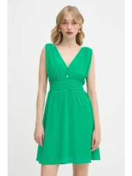 φόρεμα morgan χρώμα: πράσινο, ria 100% πολυεστέρας