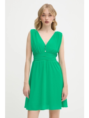 φόρεμα morgan χρώμα πράσινο, ria 100% πολυεστέρας